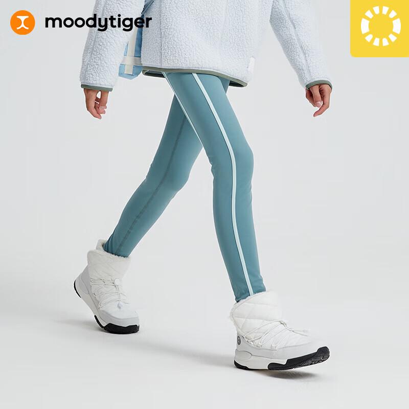 Moody Tiger Girls' Thermal Fleece-Lined Yoga Leggings