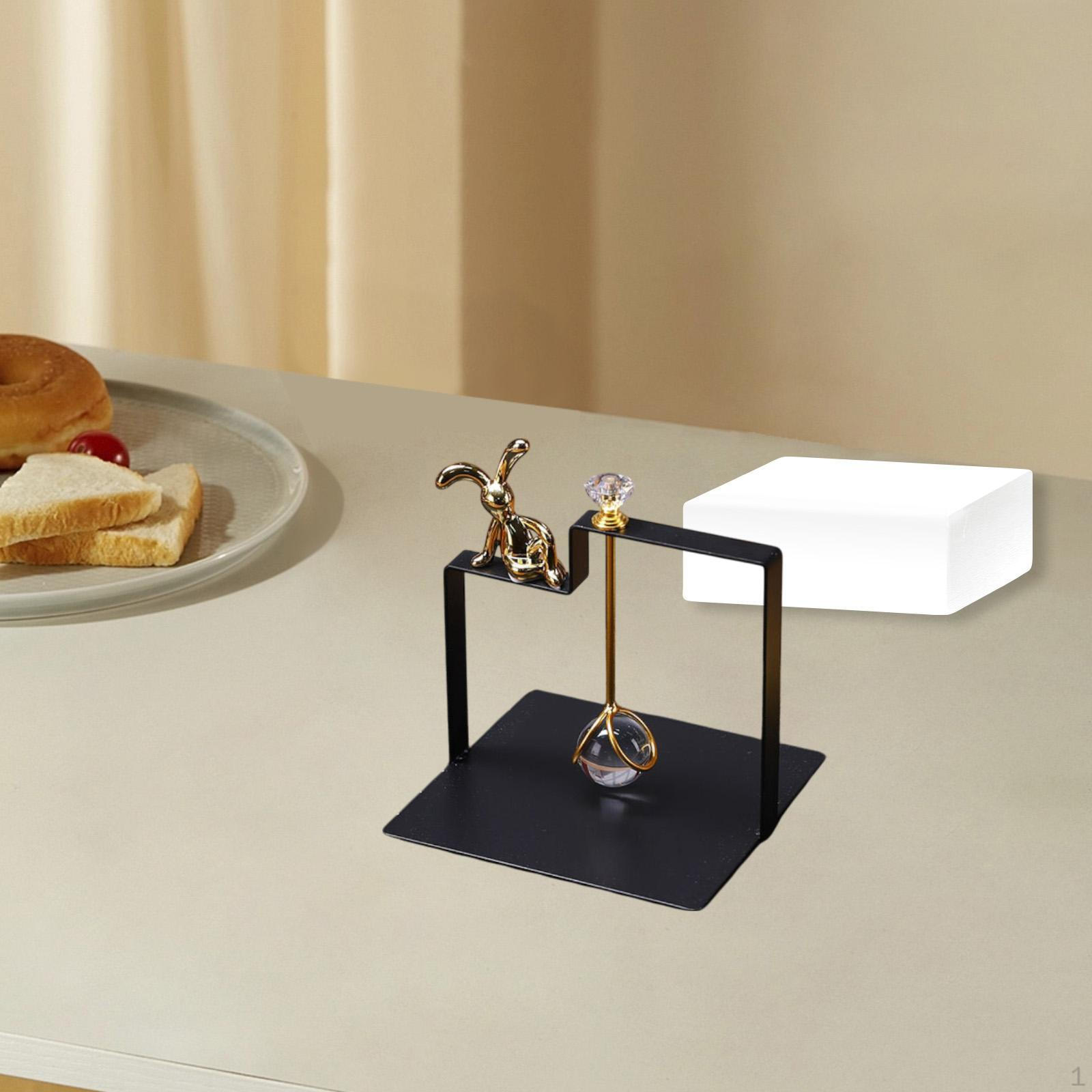 

Держатель для салфеток, универсальная подставка для салфеток, минималистский орнамент с утяжеленным держателем для салфеток чёрный