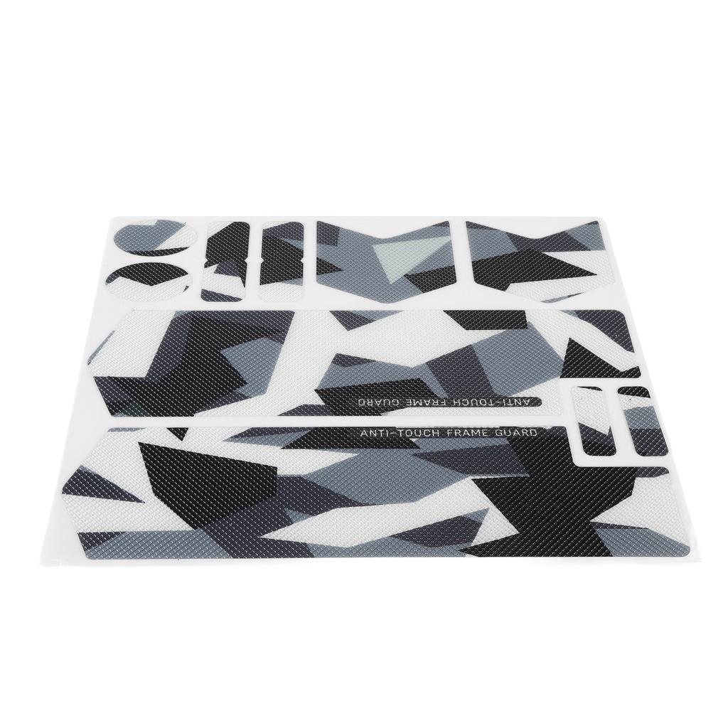 3D Front Fork Stickers PVC Rainproof Sun Proof Decorative Bike Frame Protector Film for Mountain Road Bikes