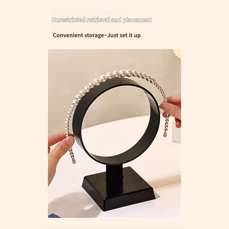 Plastic Hairband Display Stand For Jewelry Stores And Home Decoration With Multiple Layer Designs