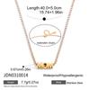 Youthway Letter MOM Pendant Zircon Tennis Chain Necklace For Women 18K Gold PVD Plated Stainless Steel Necklace Fashion Jewelry