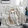 1Pc owl Print Flannel Blanket, High quality Comfortable for All Seasons, Home Decor, Warmth and Comfort, Perfect for Christmas Gifts W67
