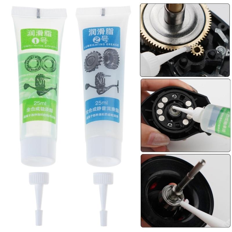 Fishing Reel Grease, Reel Maintenance Kit Lubricant Oil Grease for Fishing Reel