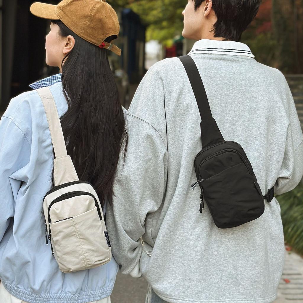 Brusttasche Damen kleine Umhängetasche Herren Rucksack Crossbody-Tasche Sport trendige Marke Wandern Radfahren Bauchtasche