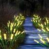 Solar LED Glowing Bubbles Cylindrical Reed Lights IP65 Waterproof Swaying Firefly Lights for Outdoor Garden Courtyard Patio Lawn Path Landscape Decor