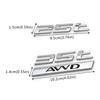 Car Rear Fender Sticker Chrome Emblem Decoration For Jaguar XF XJ X TYPE F PACE 25t 35t AWD for Nissan Silvia S13 S14 S15 S Q4