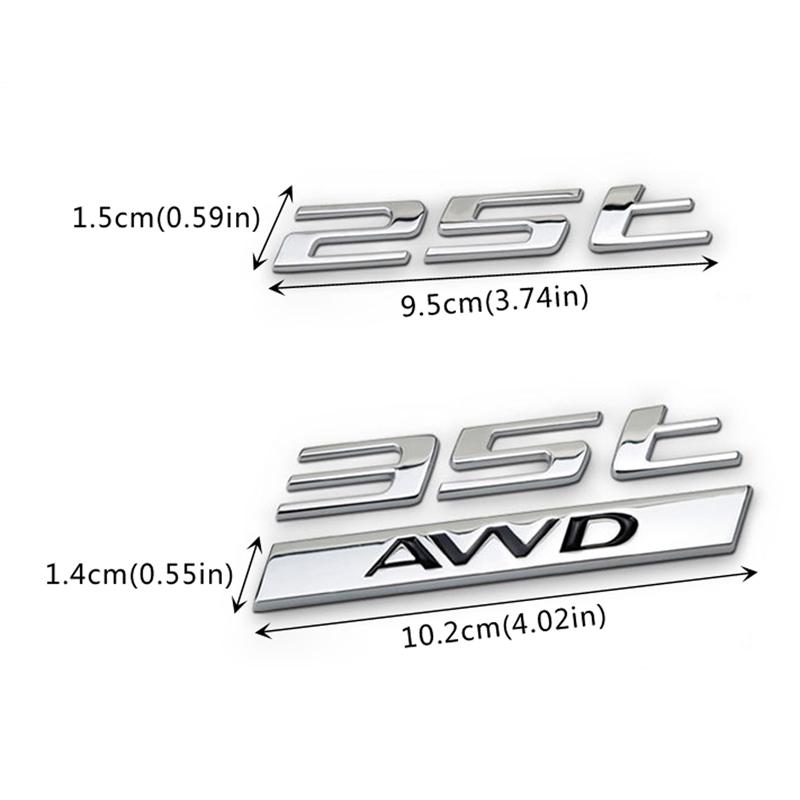 Car Rear Fender Sticker Chrome Emblem Decoration For Jaguar XF XJ X TYPE F PACE 25t 35t AWD for Nissan Silvia S13 S14 S15 S Q4