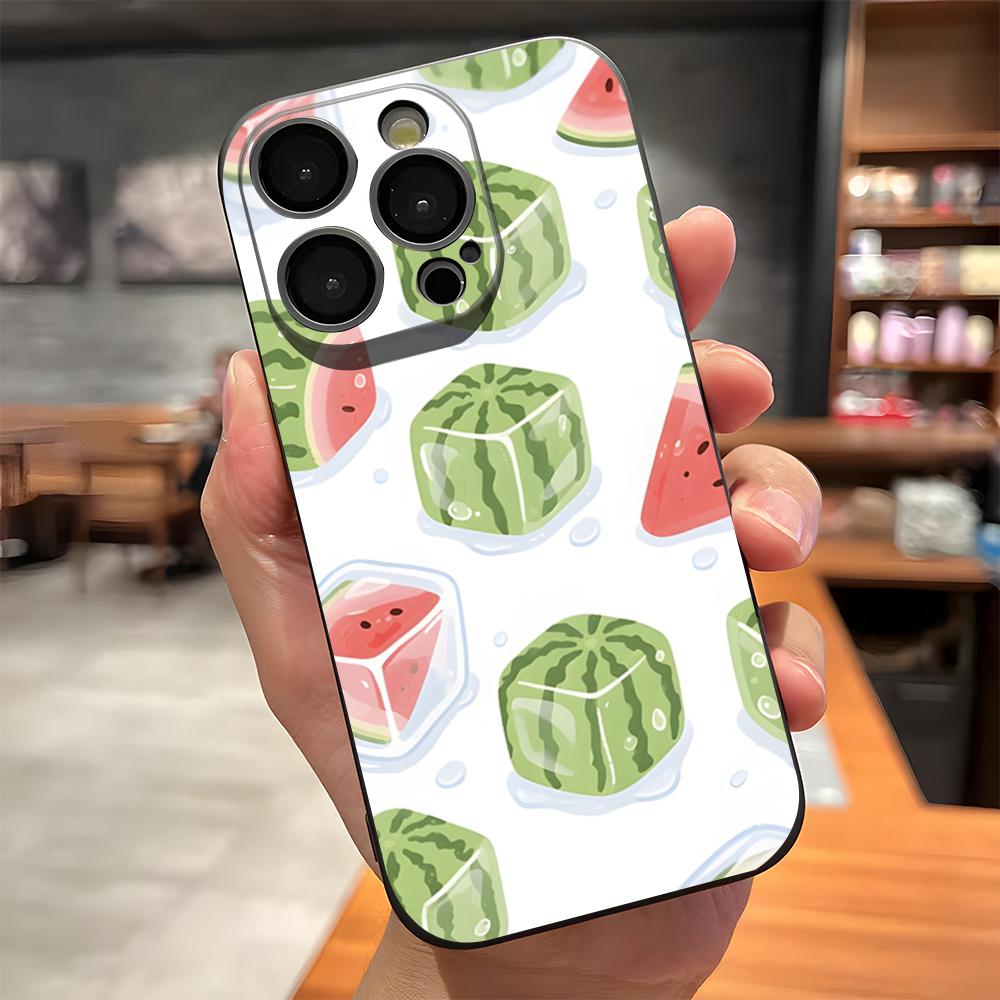 Cartoon Fruit Watermelon Phone Case For IPhone 17 Pro Max 15 Pro 16 14 Plus 12 13 Mini 11 Pro Shockproof Soft Cover