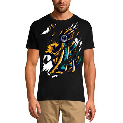 T-shirt strappata da uomo dal design colorato - Camicia vintage a maniche corte