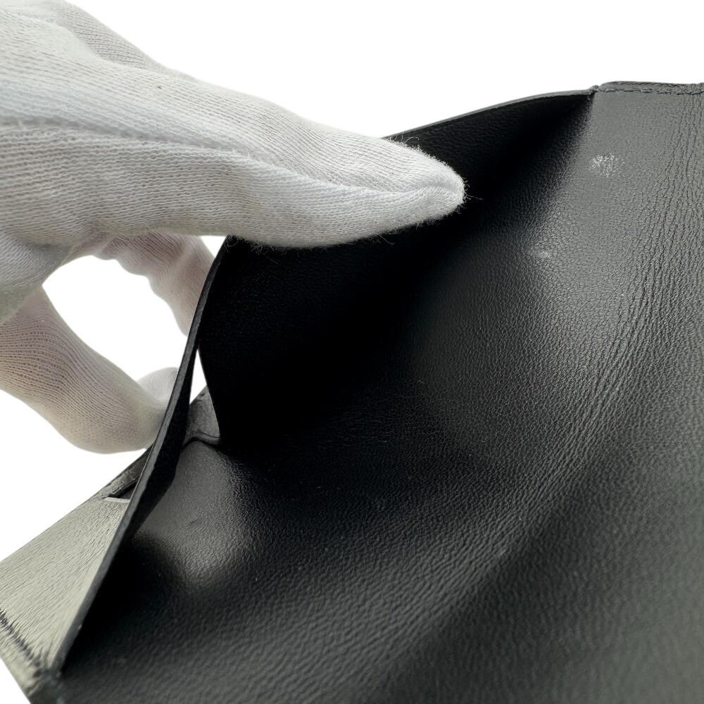 Hermes Passport Case MC2 Leather Magellan Card Case Black Leather Used