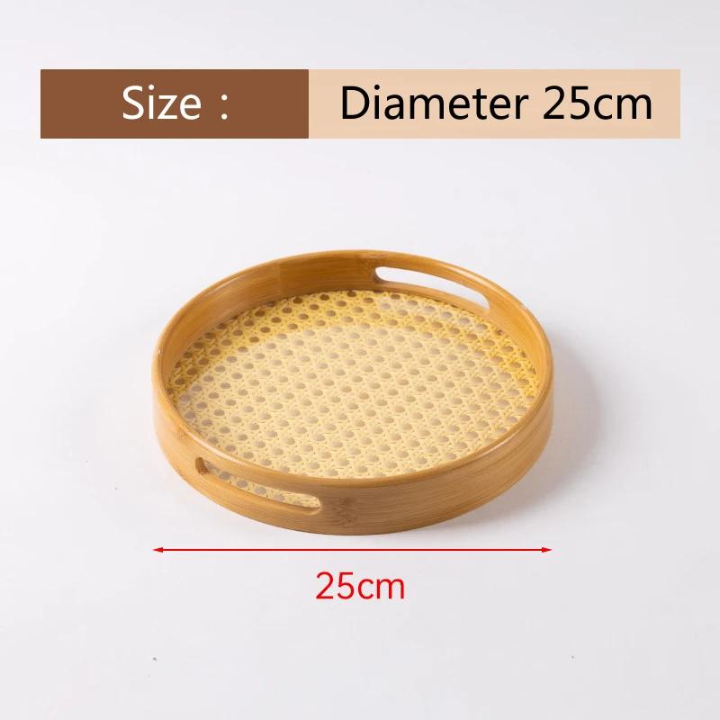 HeMu-Transparent Acrylic Bamboo Cotton Tray, Portable Rectangular Tea Set, Tea Plate, Restaurant, Hotel Household