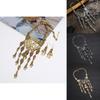 Fashion Hand Bone Women Necklace And Earring Set With Skeleton Tassel Design For Gothic Party Accessories