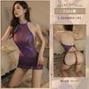 Sexy Lingerie Sexy Babes One-piece Strap Mesh Perspective Uniform Seduction No-take Pajamas