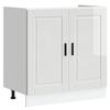 vidaXL Spülenunterschrank Porto Hochglanz-Weiß 80x46x81,5 cm