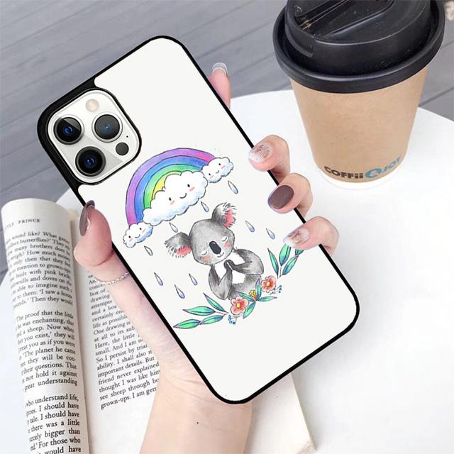 

Cute cartoon watercolor animal koala Phone Case For iPhone 17 Air 14 15 16 16e 13 12 Max Cover For Apple 11 Pro Max Plus iPhone 13