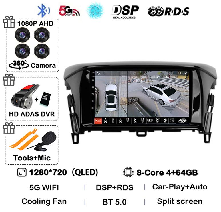 Android 14 Carplay Auto For Mitsubishi Eclipse Cross 2017 2018 2019-2022 Car Radio Stereo Multimedia Video Player Navigation GPS