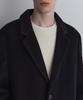Musinsa Standard Cashmere Blend Oversized Single Coat [Black]