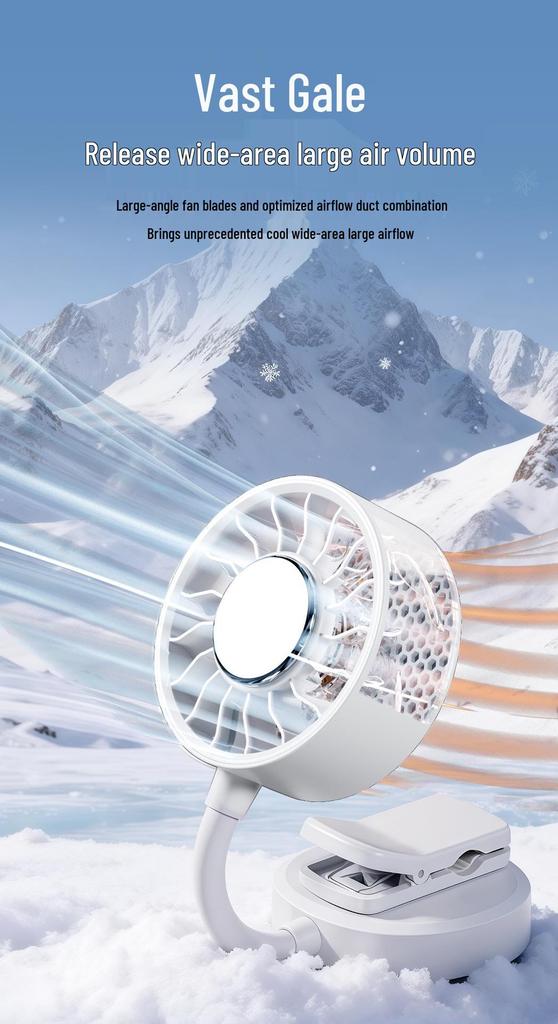 USB Rechargeable Magnetic Mobile Phone Cooling Clip Fan