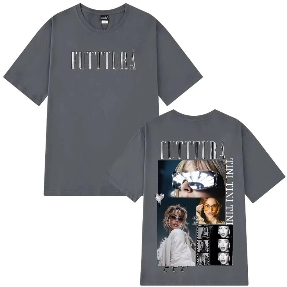 Tini Stoessel Futtura Album Tour 2026 Graphic TShirt Unisex Fashion Summer Cotton Trendy Casual Women And Men Tshirts