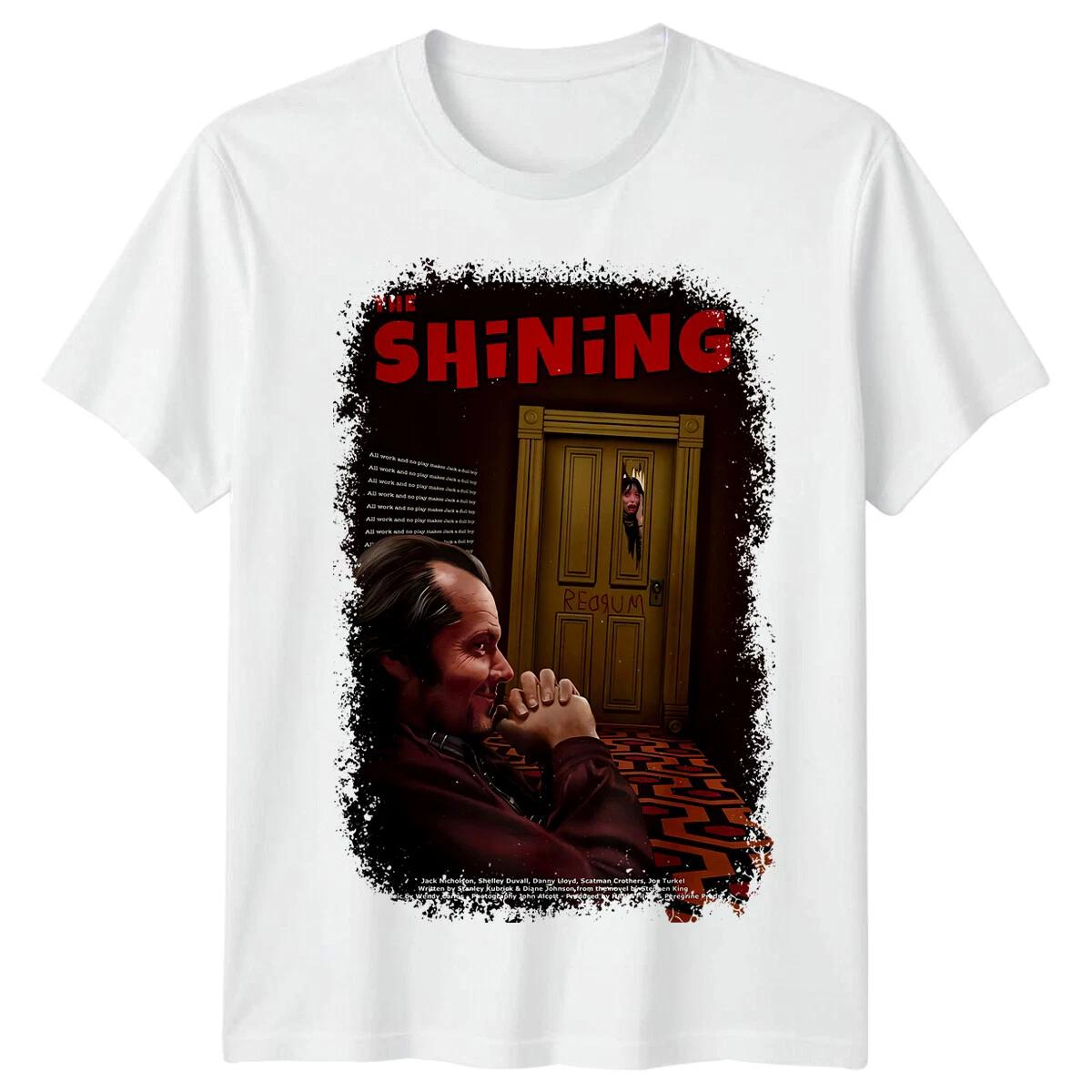 The Shining TShirt Unisex Summer Stanley Kubrick Classic Horror Movie Retro Graphic Short Sleeve Streetwear Fan Tee 4XL