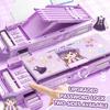 Large Capacity Pencil Case Password Lock Stationery Organizer Durable Pen Box  Kids