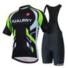 Mens Mountain Bike Cycling Jersey Bib Shorts Set Breathable Quick-Dry Sportswear Outdoor Riding