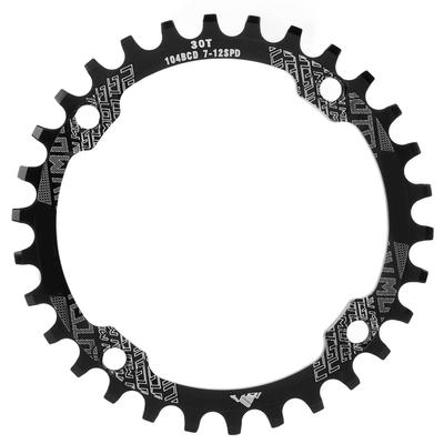 104BCD Single Speed Chainring Aluminum Alloy 30T Chainring Crank Accessories for Mountain BikeBlack