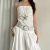 Gothic Rivet Wide Belt Korean Dress Jeans Belt Vintage Women's Waist Belt  Dresses Accessory