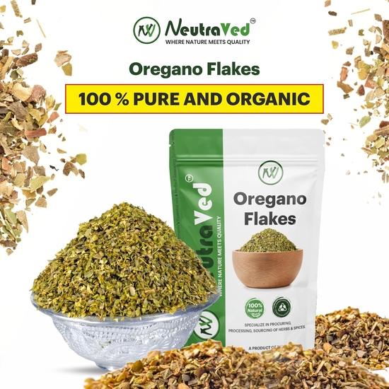 NeutraVed Oregano Leaves | Pure Leaves for Home Made Seasoning | Flakes/Dry Oregano Leaves For Seasonings, Pizza, Pasta 100g