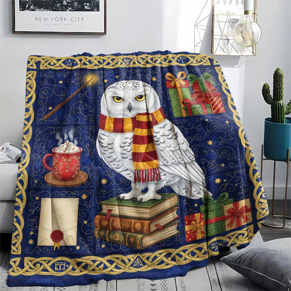1 Peça Manta de Flanela com Estampa de Desenho Animado, Alta Qualidade Confortável para Todas as Estações, Decoração de Casa, Calor e Conforto, Perfeita para Presente de Natal Aniversário