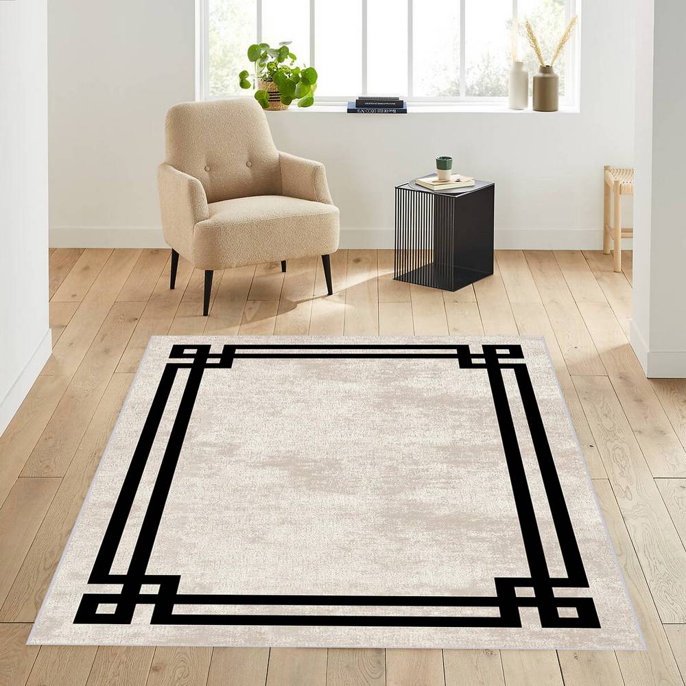 

Моющийся ковер с принтом Rovigo Home RVG1844-SM393 50X80 бежевый