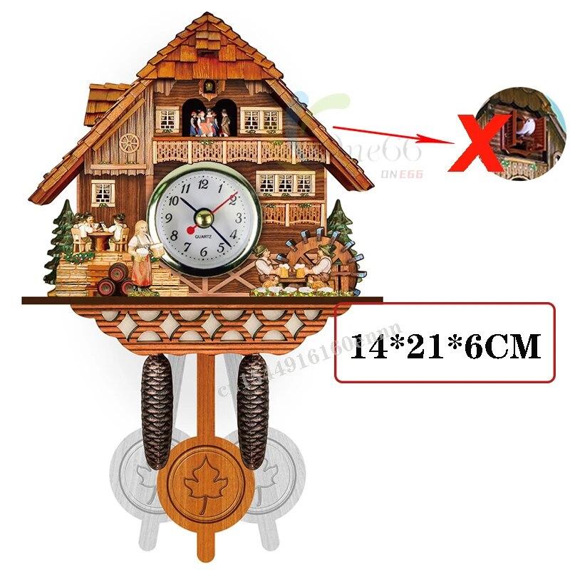 

Часы с кукушкой для гостиной, настенные часы, ремесленные, винтажные, деревянные, с кукушкой, для дома на дереве, будильник, часы Saati для спальни, офиса