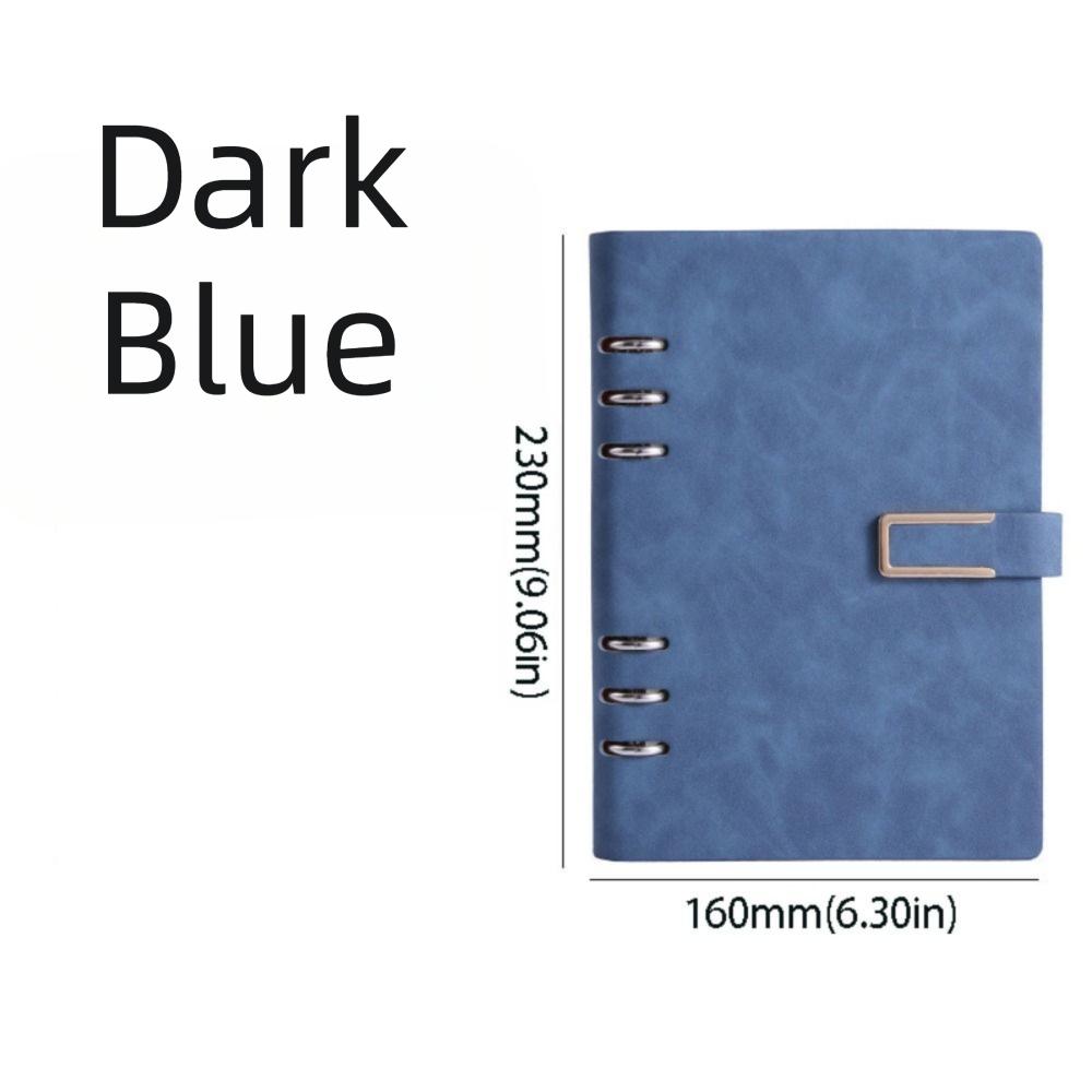 200 Pages Loose Leaf Notebook 100 Sheets Retro Notebook Journal PU Hardcover Notebook  Student