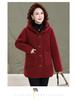 2025 Stylish Mother’s Winter Jacket: Velvet Cotton Padded, Fleece, Thickened Warm Outerwear for Middle-aged & Elderly Women