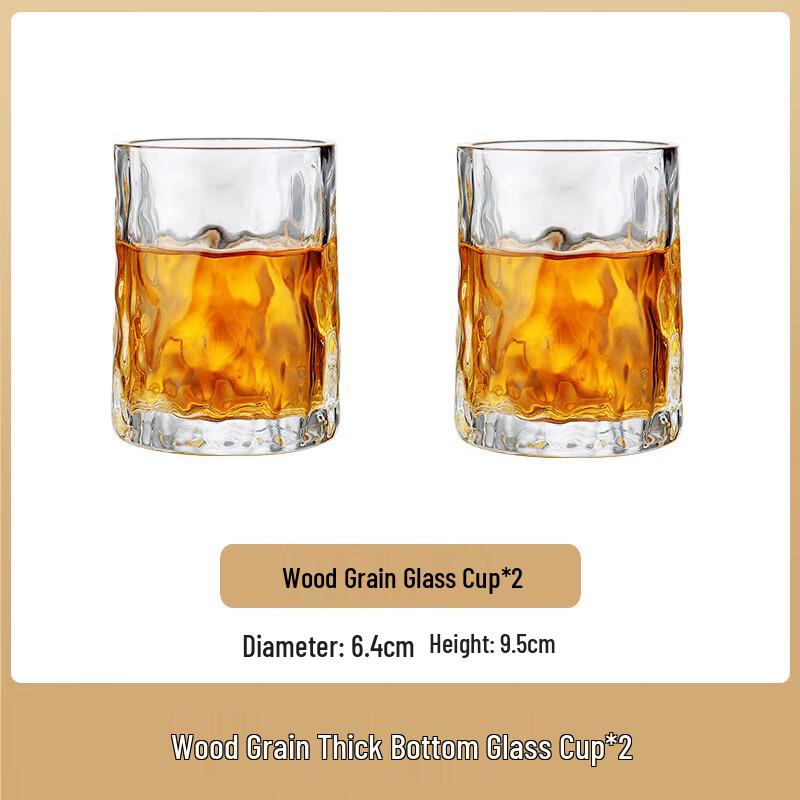 

Creative Tree Grain Transparent Glacier Glass Cup 250ml (Set of 2)