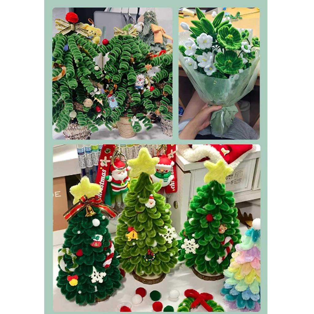 Aproximadamente 300 Unidades Cor Mista Verde 6mm Latas para Artesanato, Kit de Artesanato, Latas Flexíveis, Brinquedo Educativo para Crianças, Decorações DIY, Modelagem