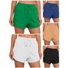 Pantalones cortos de baño para mujer con bolsillos de talle alto Traje de baño tipo bóxer Parte inferior de traje de baño