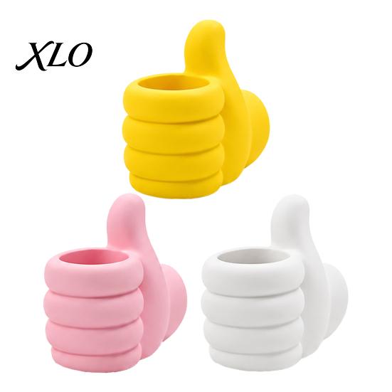 Novelty Desk Decor for Students 3D Printed Thumbs?Up Pen Holder, Funny Gesture Shaped Organizer, Creative Stand Pencil Cup, Cute Desktop Storage