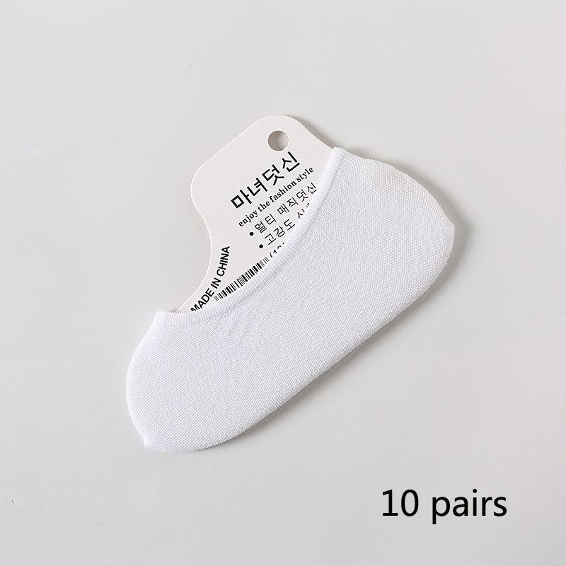 10 Pairs of Summer Ultra-thin Candy Color Invisible Small Size Ladies Disposable Socks Magic Socks Women Socks Women's Accessories