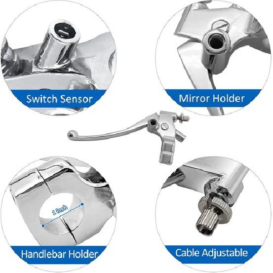 Left Clutch Lever for VT600 VT750 VT1100 VT1300 VTX1300 VF750 53172-MR1-000