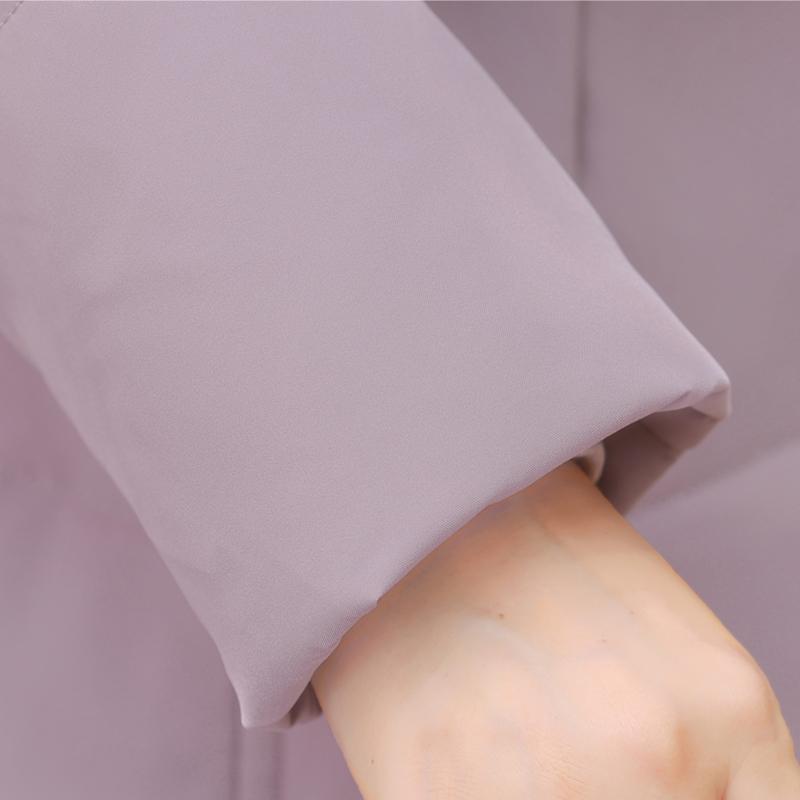 Plus Size Middle Age Women's Long Down Coats Winter Vintage Prakas Hooded Elegant Thick Warm Puffer Jackets Woman Outerwears