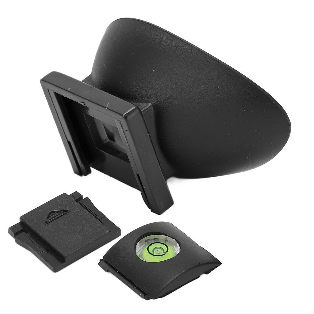 22mm Rubber Viewfinder Eyecup with Top Cold Shoe Cover Spirit Level for 5D2 5D 6D Camera