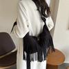 Modische Quaste Große Kapazität 2024 Neu Retro Beliebt Damen Einfach Einzelne Schulter Diagonale Schultertasche