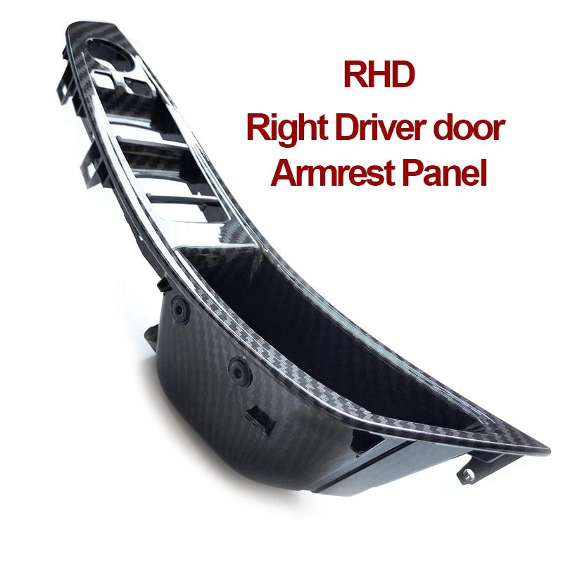 LHD RHD Carbon Fiber Interior Door Pull Handle 7PCS Set For BMW 5 Series F10 F11 F18 520i 523i 525i 528i 535i