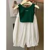 Girls' Summer 2026 Stylish Two-Piece Vest Set – Trendy and Cute Casual Outfit