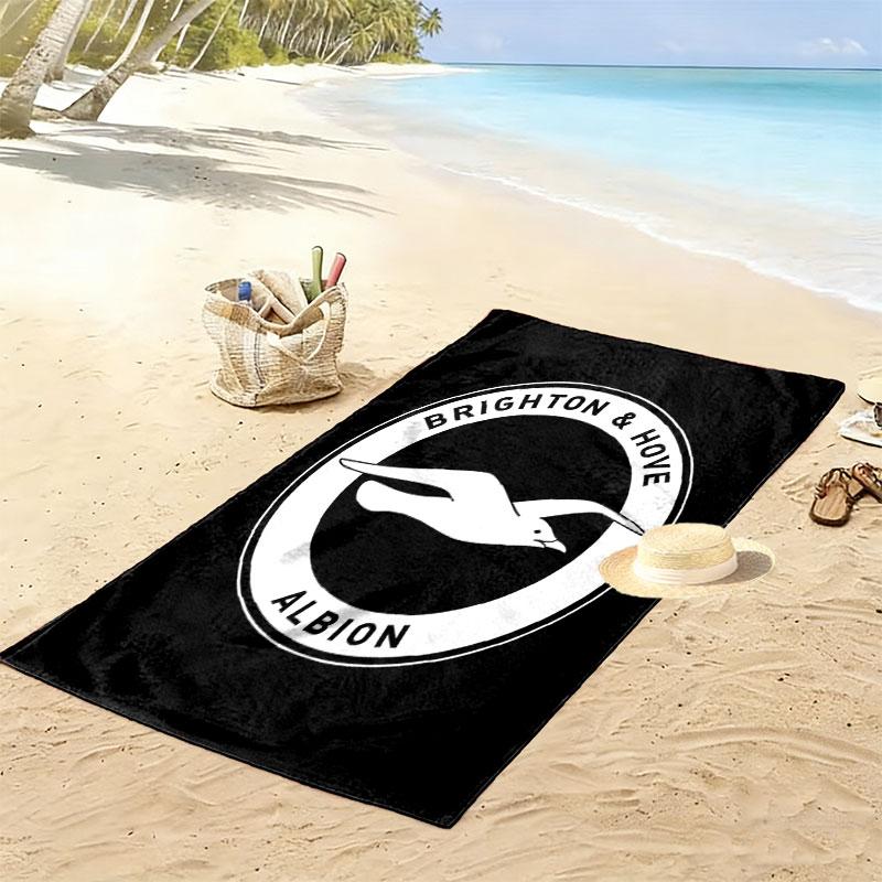 Brighton Print Beach Towel, Large Soft Quick Dry Towel for Beach Camping Swimming