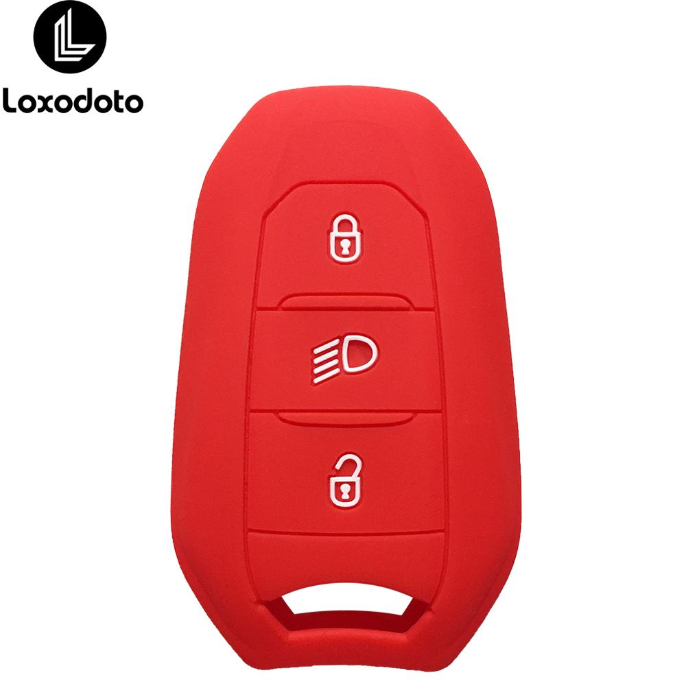 silicone car accessories key chain cover case for citroen C4 c3 C5 C6 DS3 DS5 DS6 for peugeot 508 2008 3008 308 e-208 2021 2022