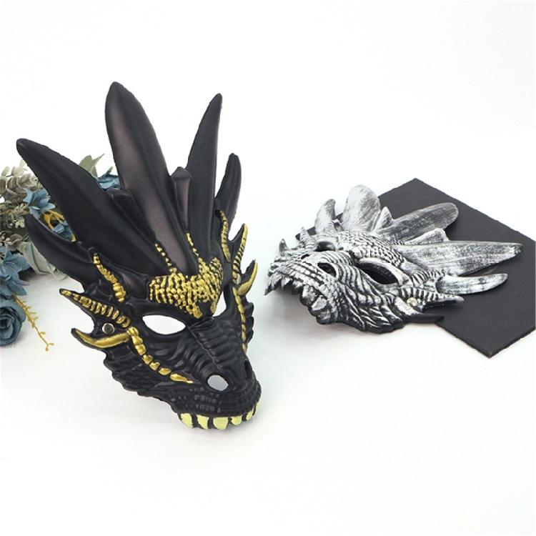 Dragon Head Full Face Mask Halloween Dragon Head Mask Masquerade Mask Halloween Costume Accessory for Men Women Cosplay