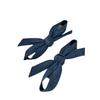 Personality Denim Blue Fabric Bow Barrettes a Pair of Hairclips Side Shredded Hair Bangs Clip Duckbill Clip