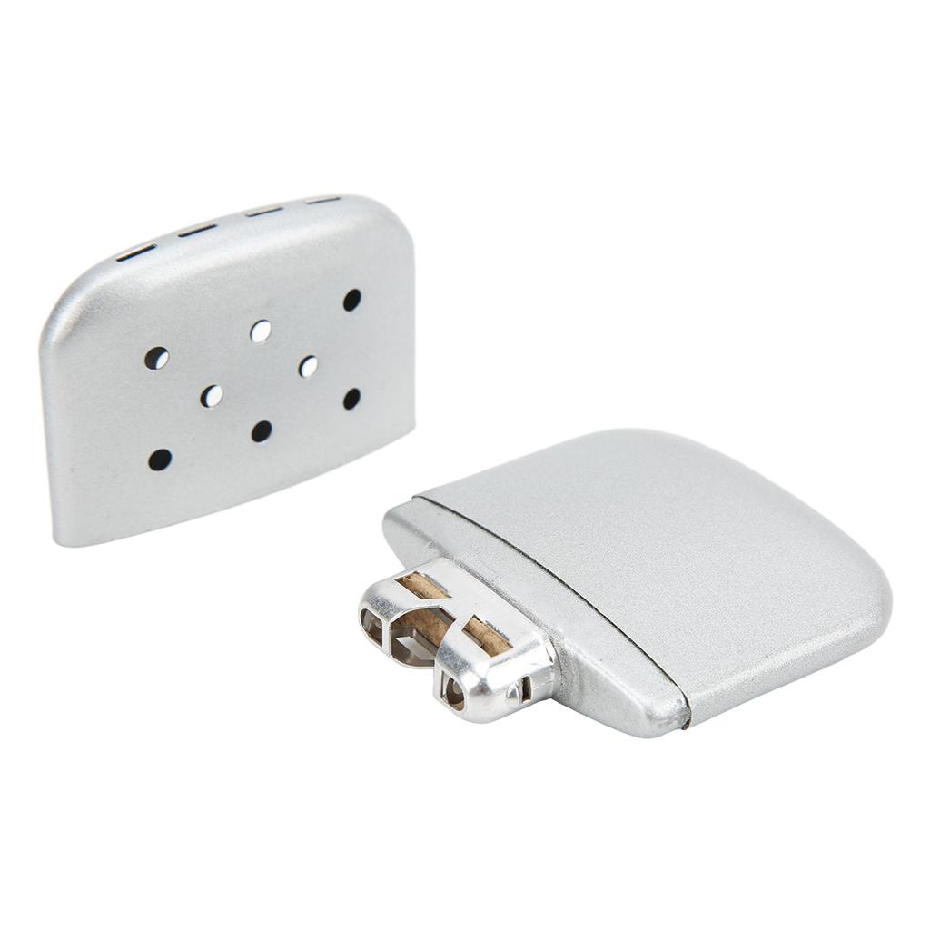 Portable Fuel Hand Warmer Mini Reusable Pocket Zinc Alloy Double Sided Heating HeaterDot Hand